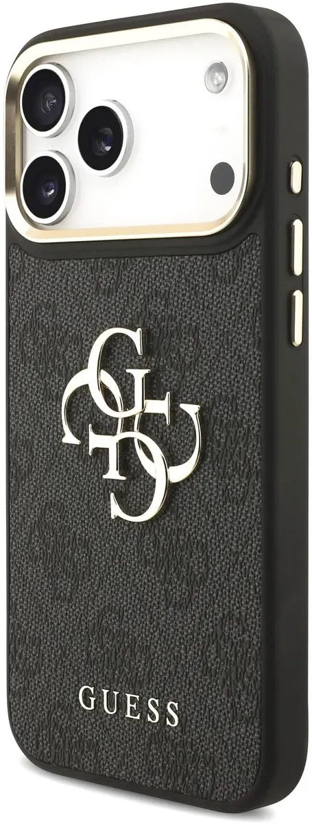GUESS Hoesje iPhone 17/18 Pro Max - Kunstleer - Zwart - MPN 15139