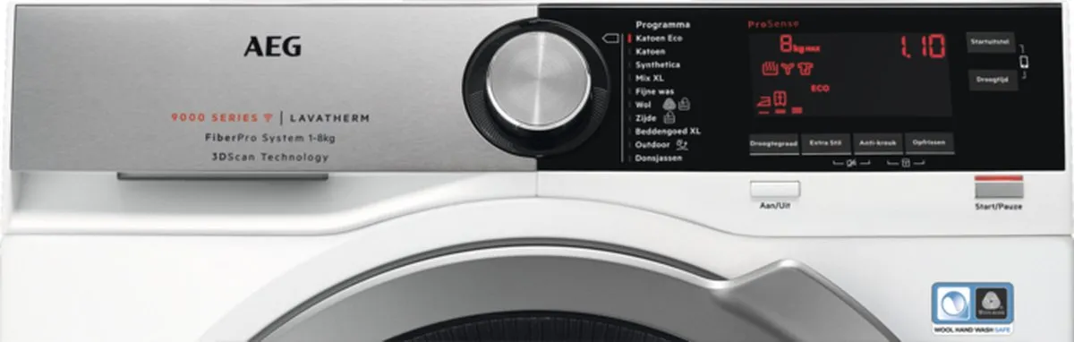 AEG T9DEN87CC Warmtepompdroger 8 kg - Wit