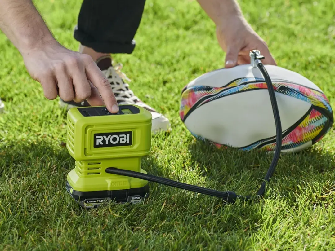 Ryobi ONE+ RPI18-0 Draadloze Hoge Druk Compressor - Groen/Zwart - afbeelding 6 van 6