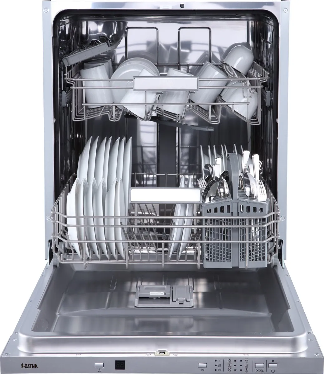 Etna VW544N Inbouw Vaatwasser 14 Couverts - 44dB - RVS
