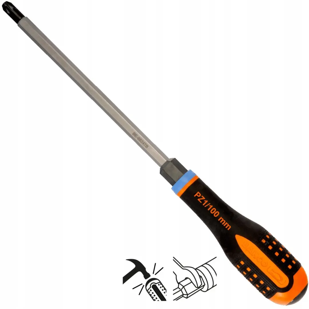 Bahco ERGO Pozidriv PZ1 Schroevendraaier 100mm