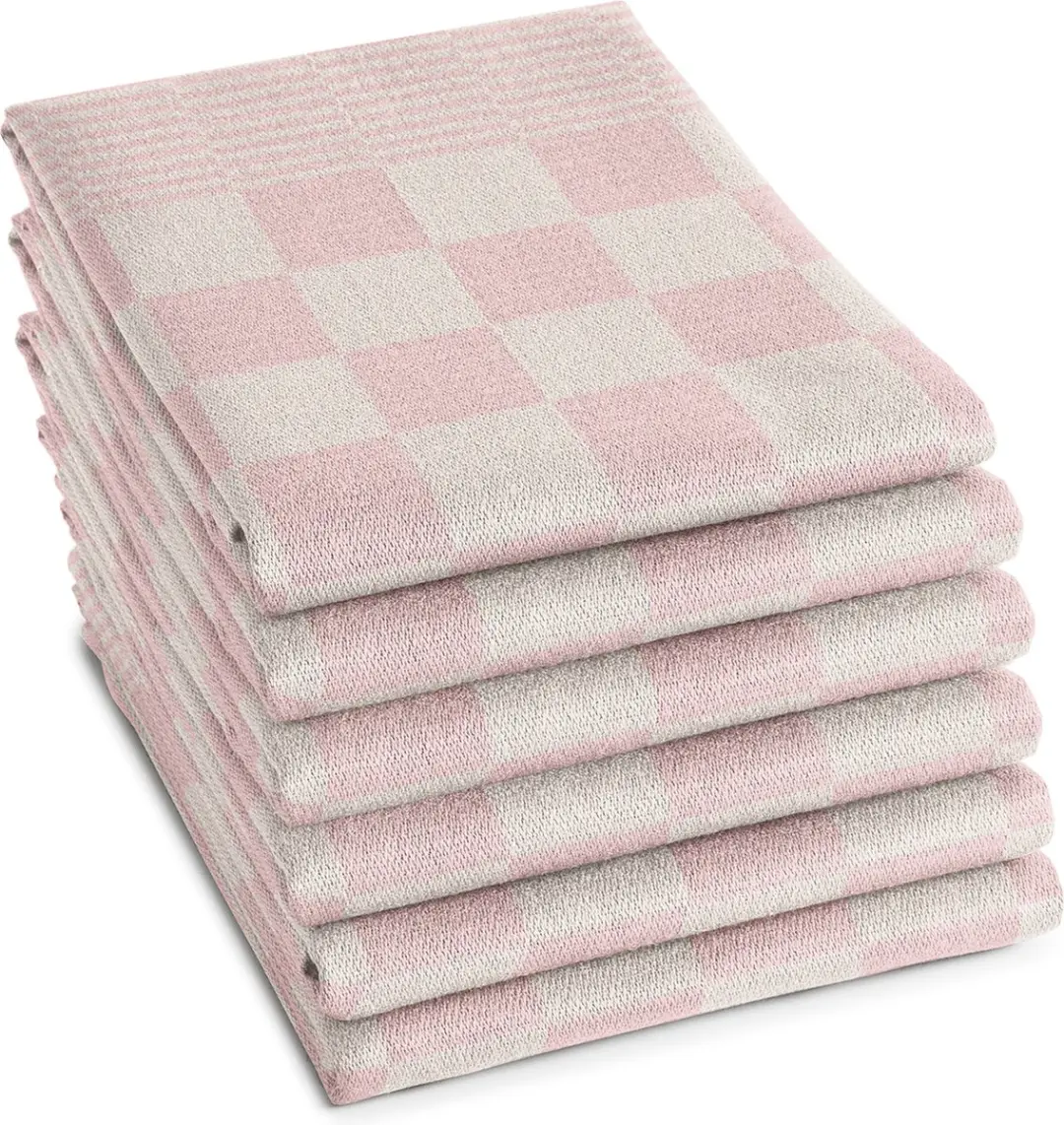 DDDDD Theedoeken BBQ 65x65cm Pastel Roze