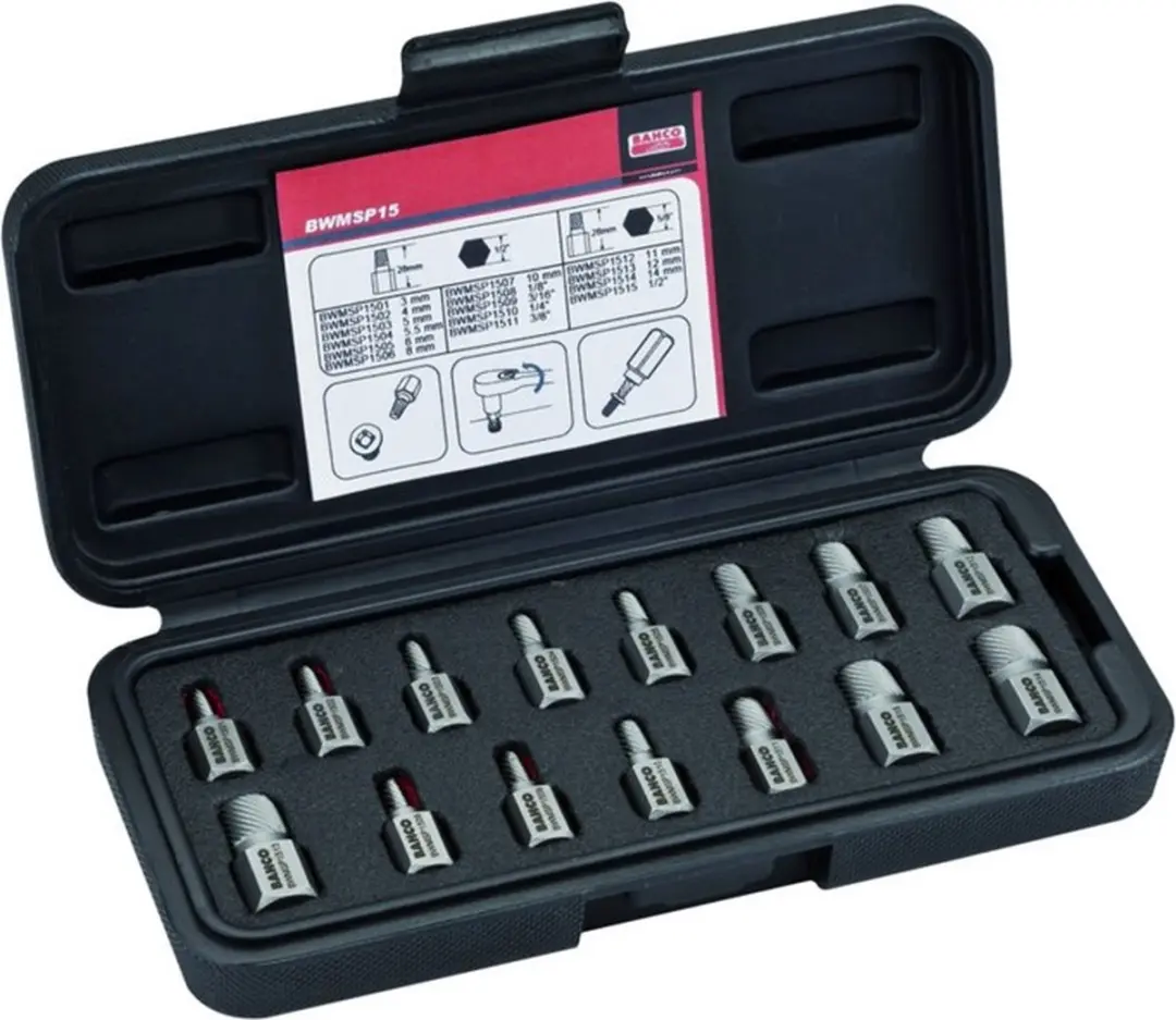 Bahco BWMSP15 Tapindtrekker Bit Set