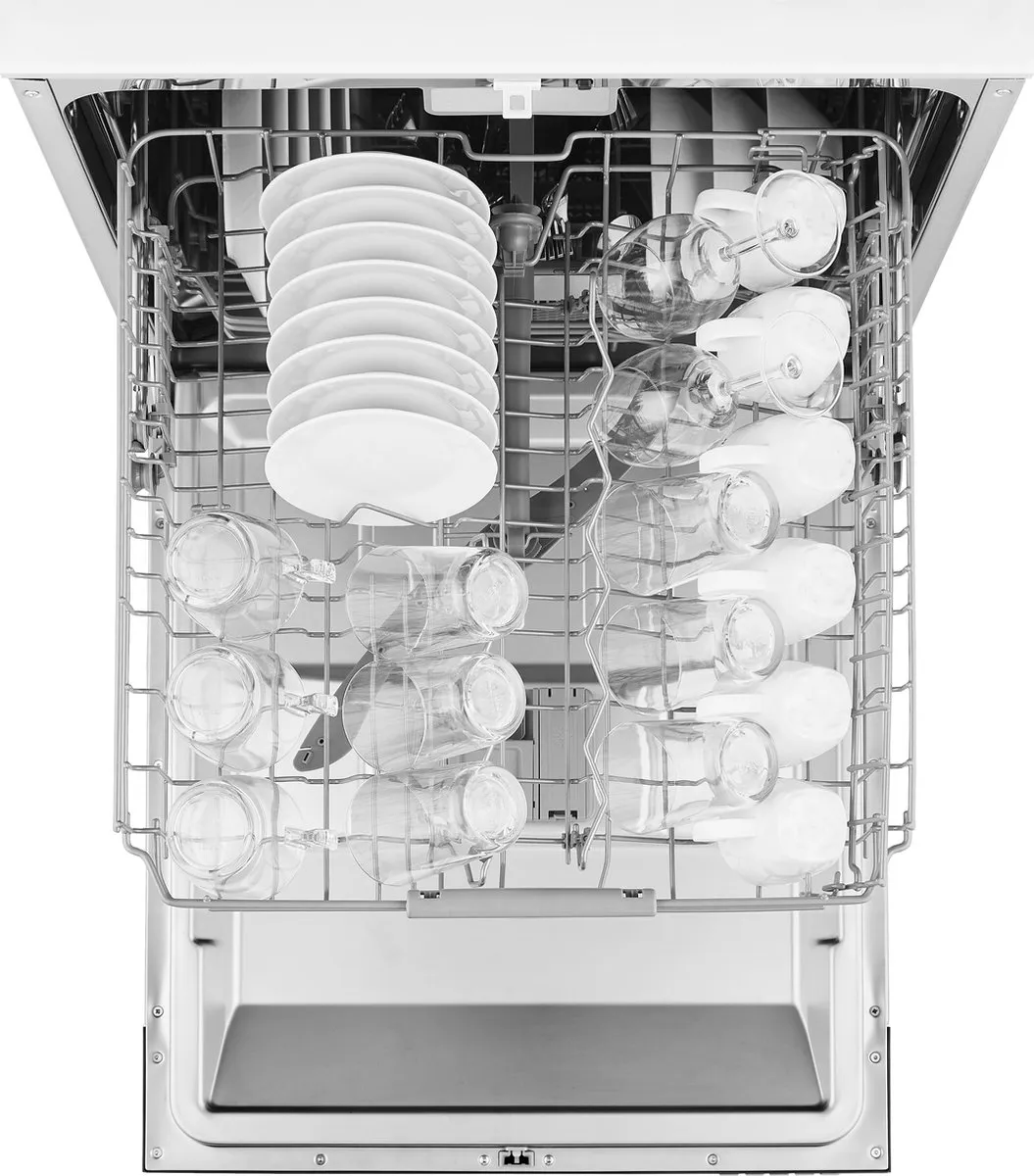 Inventum IVW6025A inbouw vaatwasser - 14 couverts - Volledig integreerbaar - Besteklade-Bestekmand - Stil: 42 dB - 8 programma’s - Max nishoogte 86,5 cm - Extra droog optie - Startuitstel - Energielabel C