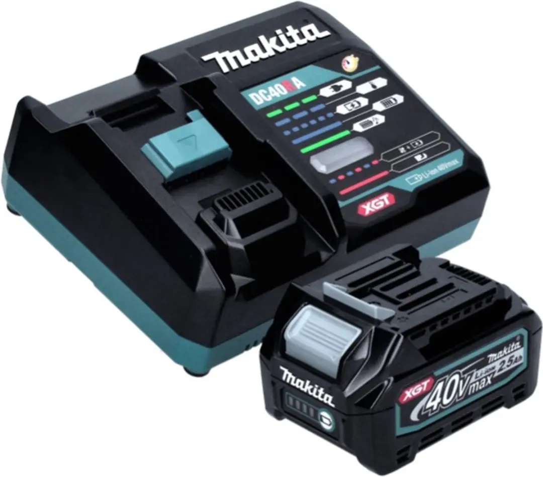 Makita GA005GD1 Accu Haakse Slijper 40V Max - 125mm - Borstelloos