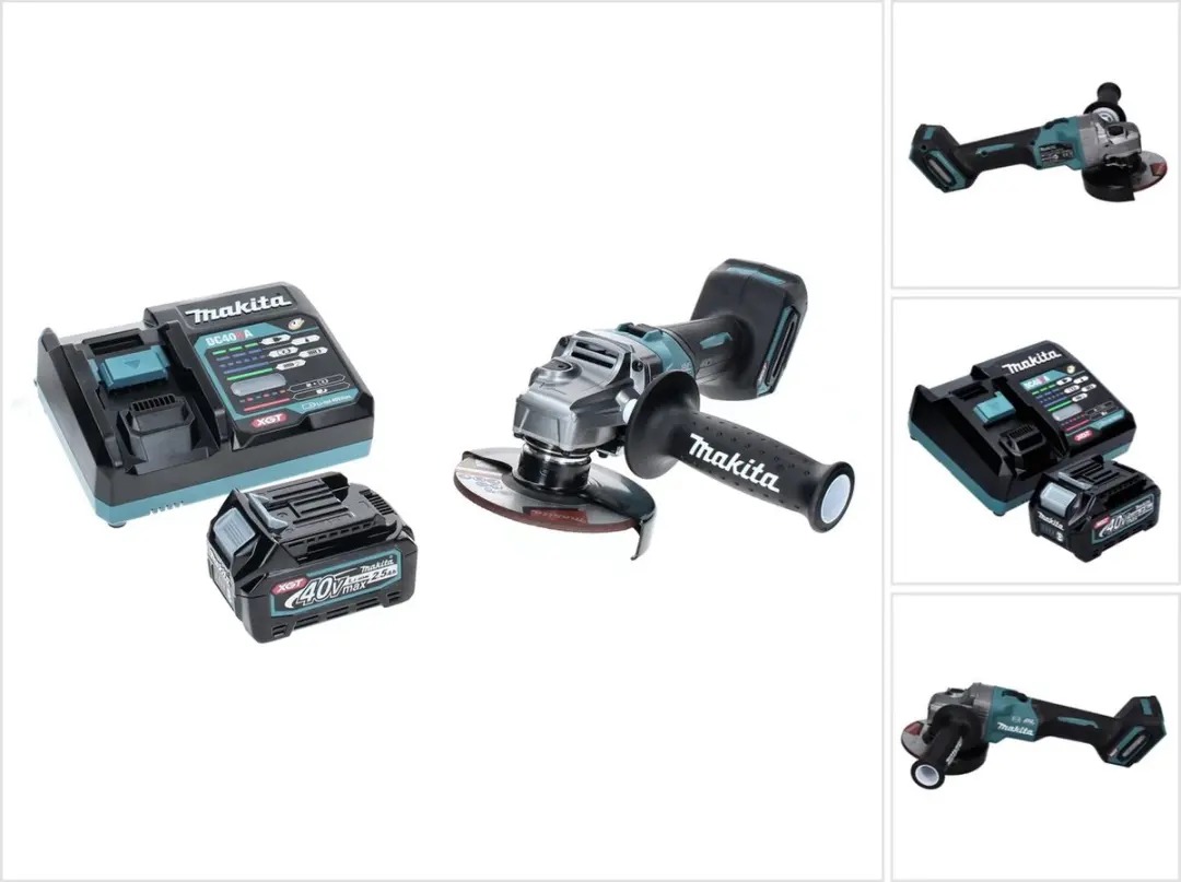Makita GA005GD1 Accu Haakse Slijper 40V Max