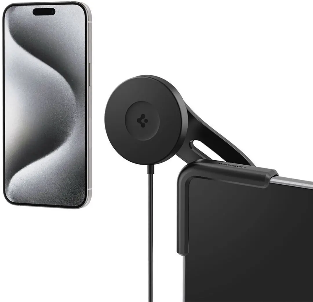 Spigen MagSafe Autolader 15W Tesla TapLock - Zwart