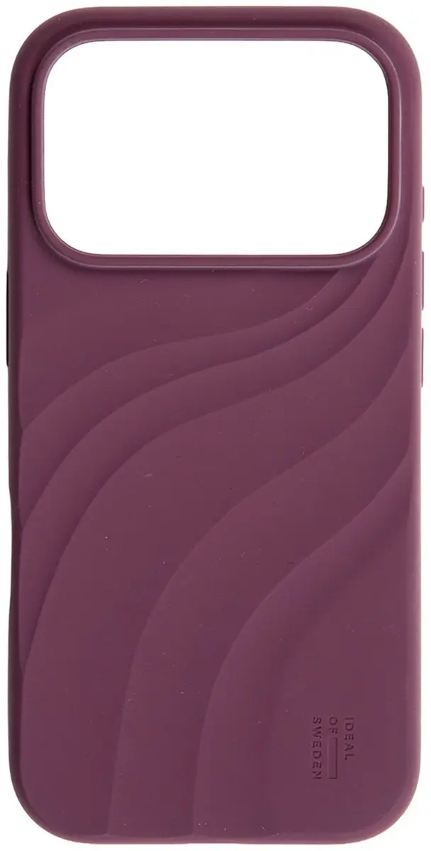 iDeal of Sweden Soft Swirl Silicone Hoesje iPhone 17 Pro - Donkerrood