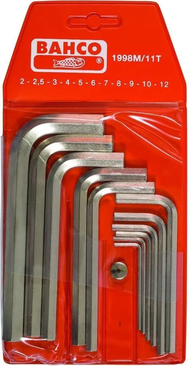 Bahco Inbussleutelset 11-delig 2-12mm