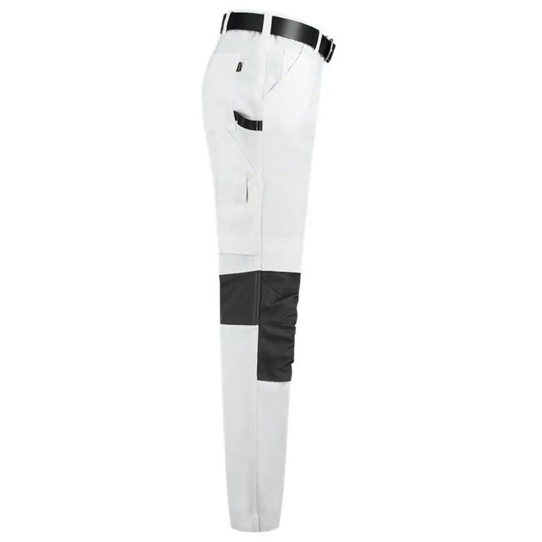Tricorp Schildersbroek Twill Cordura Stretch 502016 - Wit/Donkergrijs - Maat 60