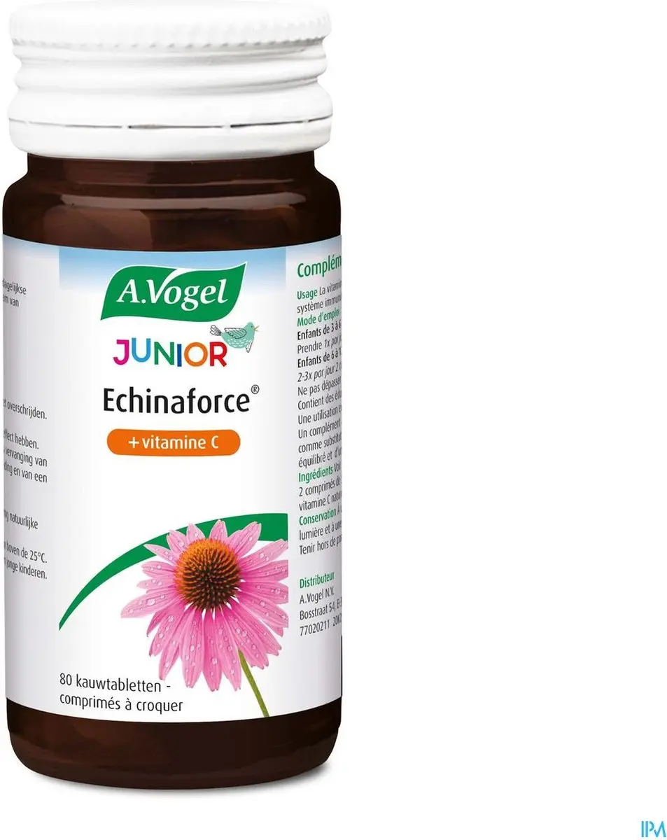 A.Vogel Echinaforce Junior + Vitamine C 80 Kauwtabletten
