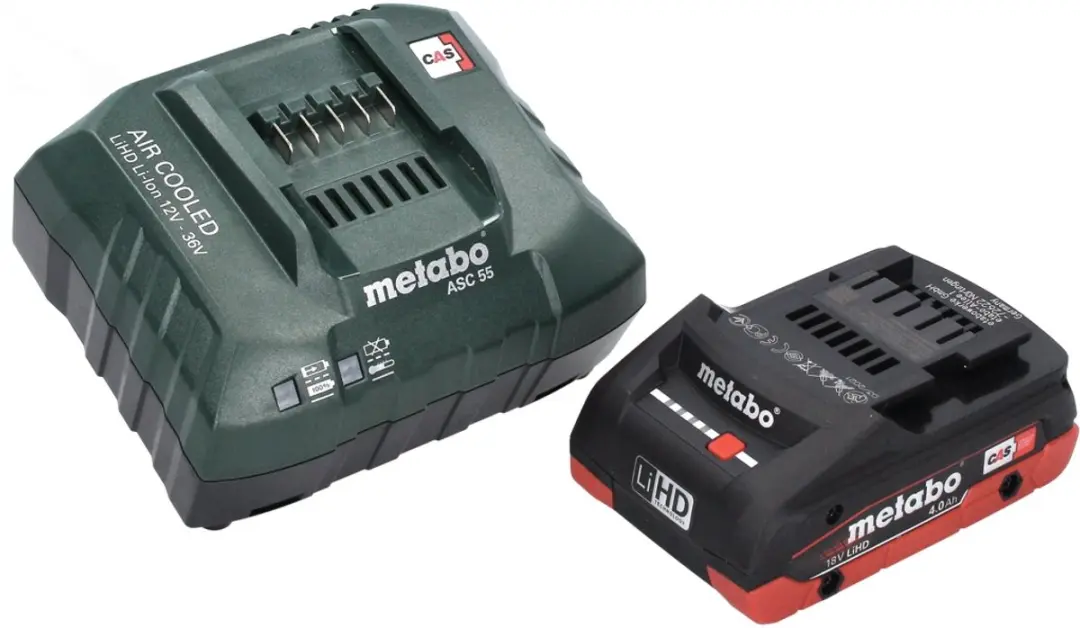 Metabo HS 18 LTX 55 Accu Heggenscharen - 4.0Ah + Lader - afbeelding 2 van 5