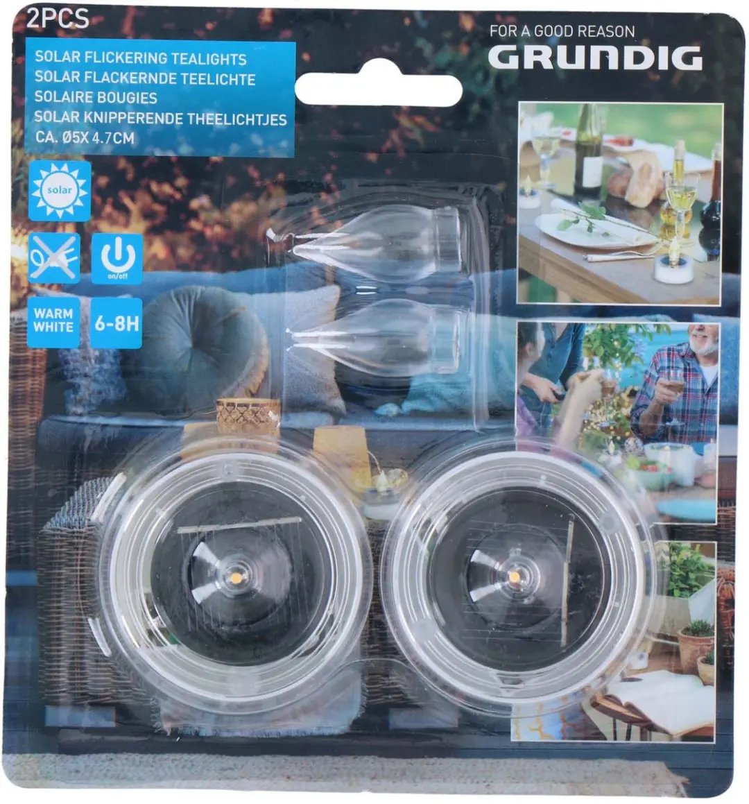 Grundig Solar Theelichtjes Ø5x2cm