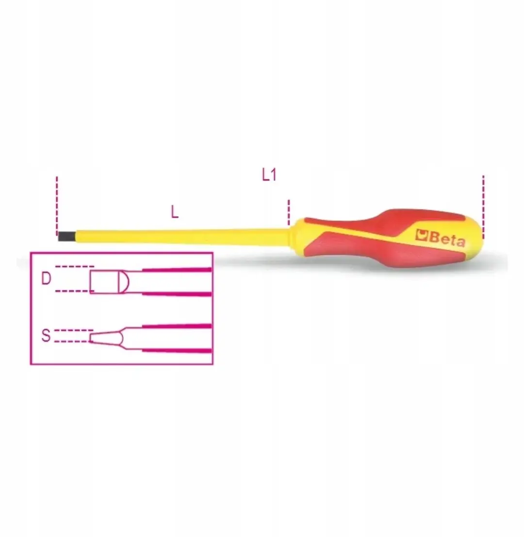 Beta Schroevendraaier 1000V 4x100mm