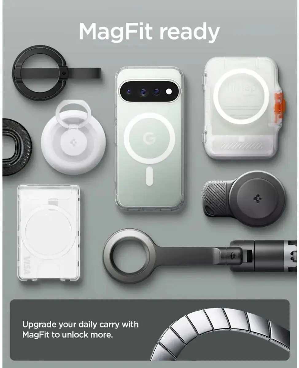 Spigen Ultra Hybrid MagFit ACS11431 Hoesje - Google Pixel 11 Pro - Wit