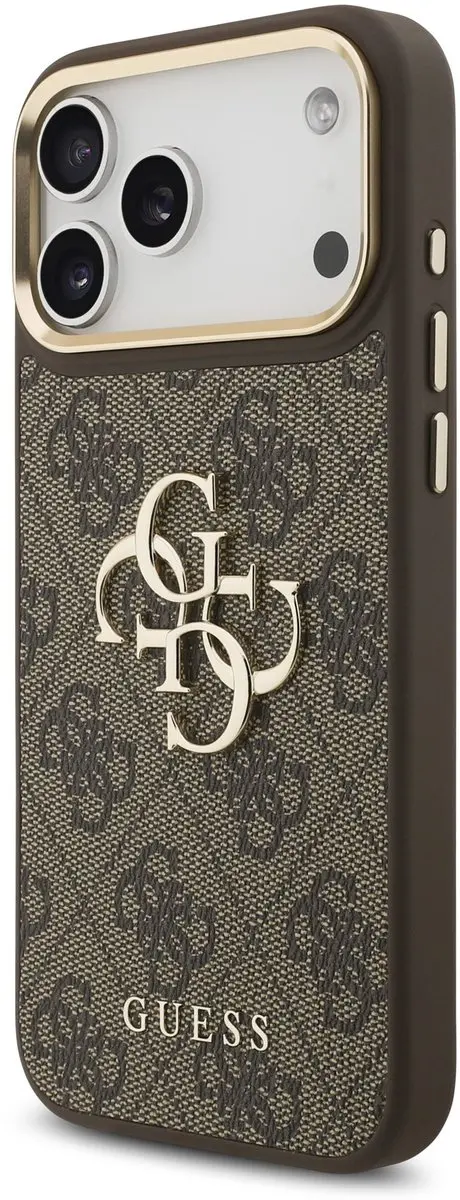 GUESS Hoesje iPhone 17/18 Pro Max - Kunstleer Bruin