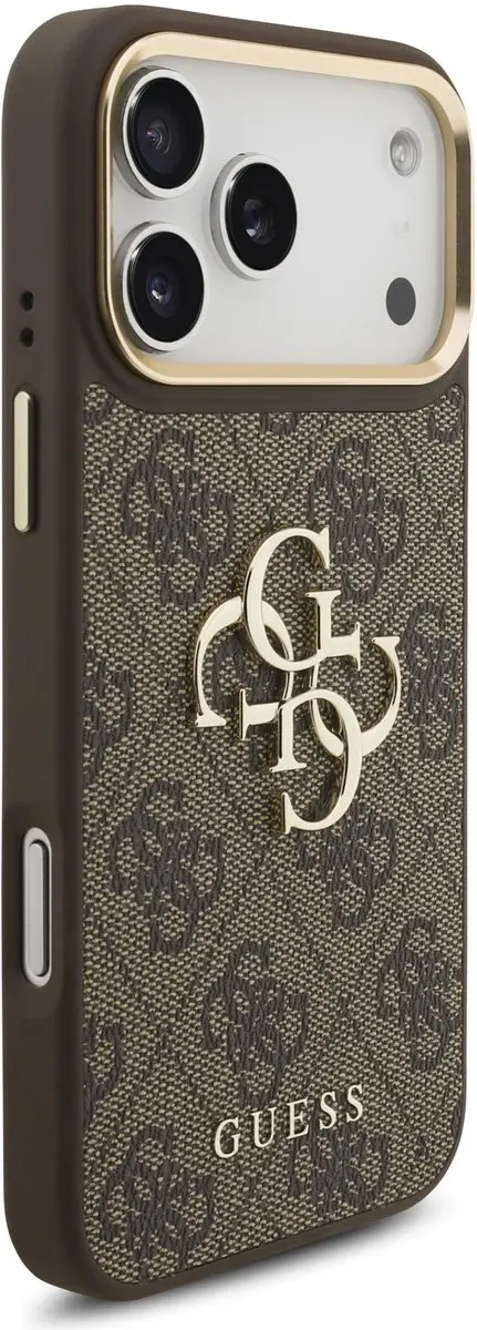 GUESS Hoesje iPhone 17/18 Pro Max - Kunstleer Bruin