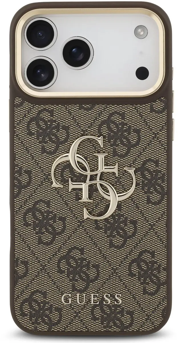 GUESS Hoesje iPhone 17/18 Pro Max - Kunstleer Bruin - afbeelding 6 van 6
