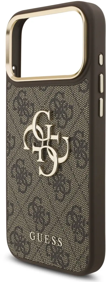 GUESS Hoesje iPhone 17/18 Pro Max - Kunstleer Bruin