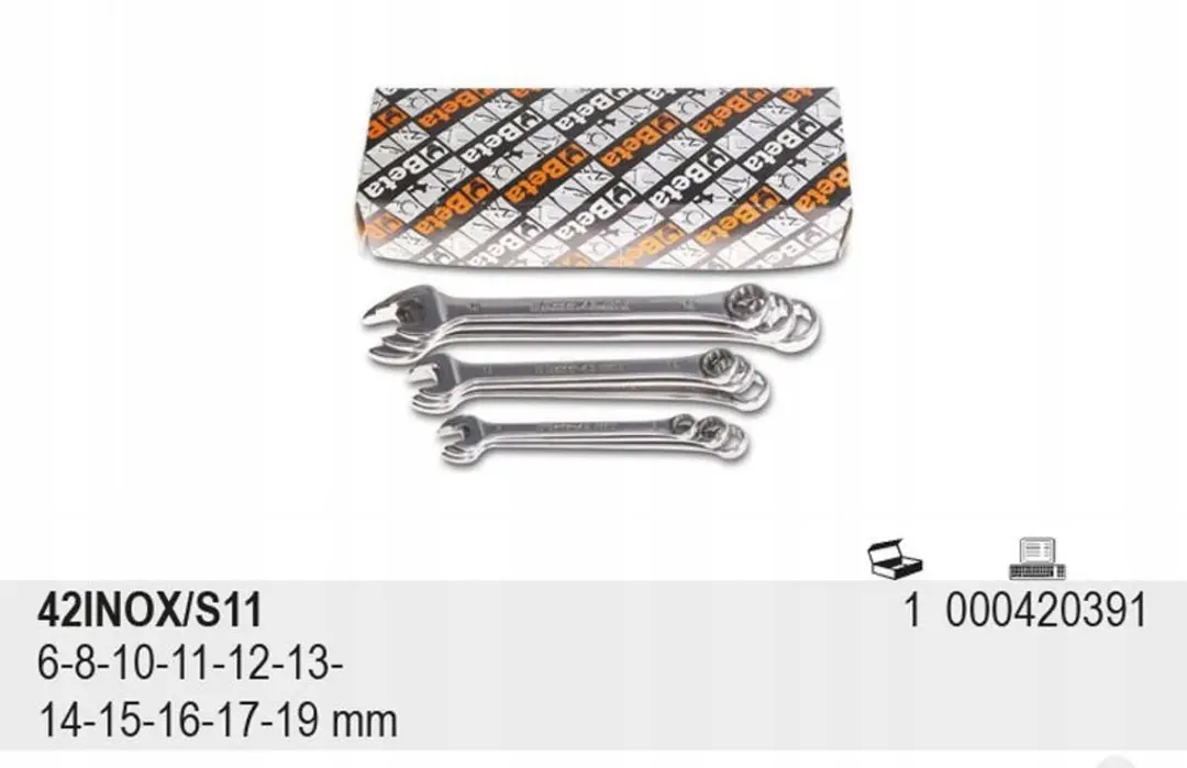 Beta Inox Ringsleutelset 11-delig 6-19mm