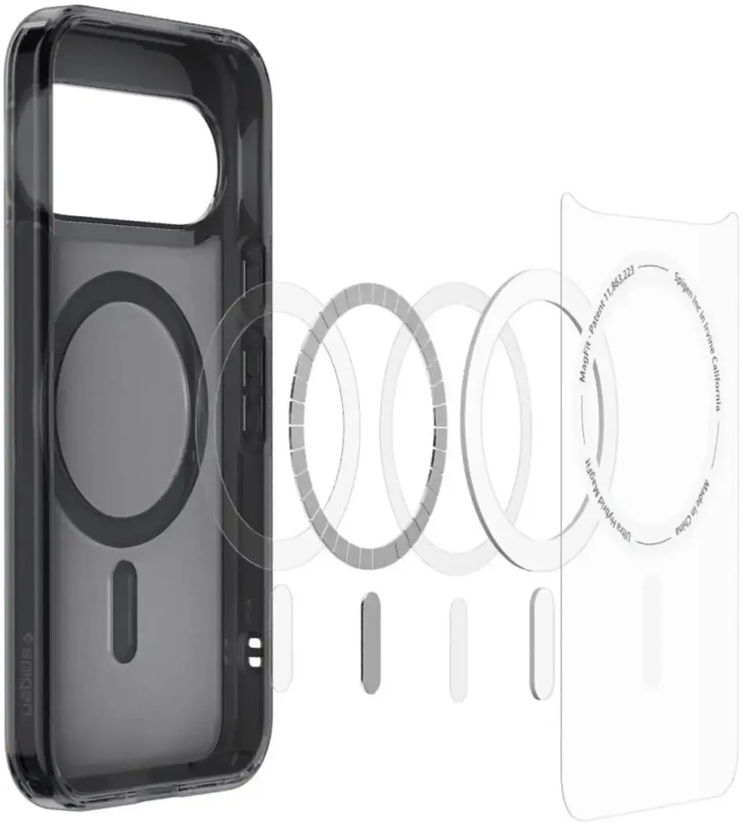Spigen Ultra Hybrid MagFit Hoesje ACS11442 - Google Pixel 11 - Zwart