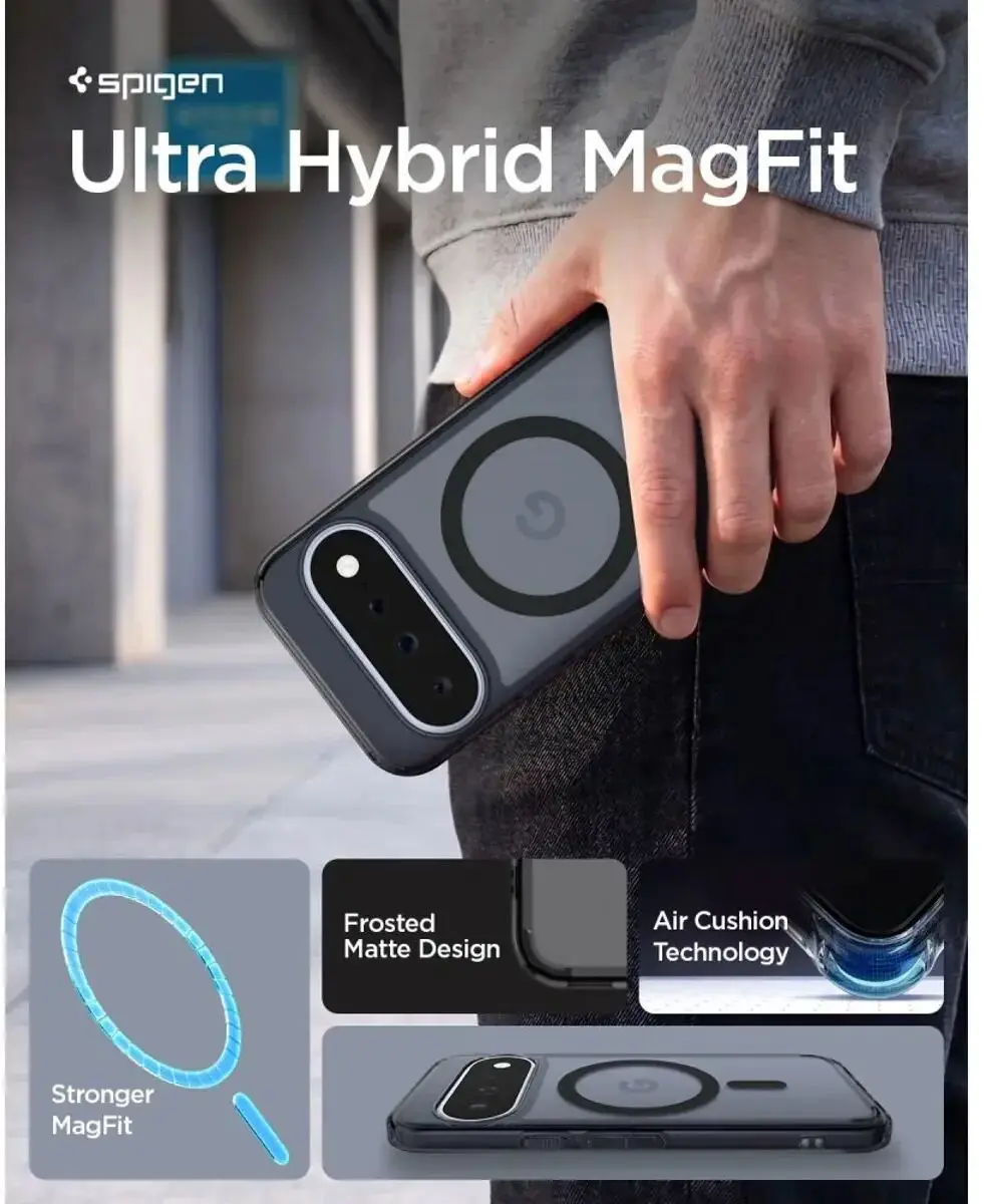 Spigen Ultra Hybrid MagFit Hoesje ACS11442 - Google Pixel 11 - Zwart