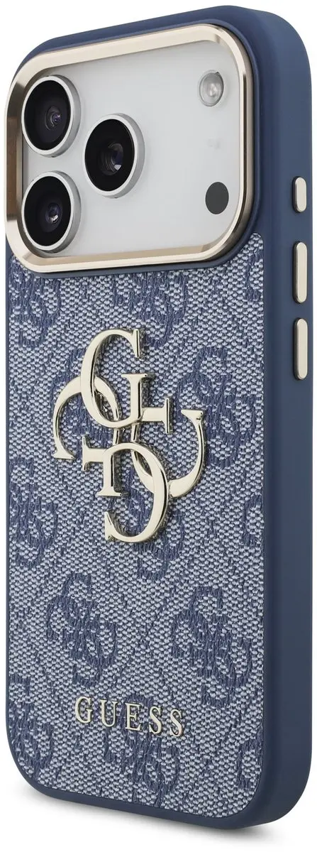 GUESS Hoesje iPhone 17/18 Pro Kunstleer - Blauw 15222