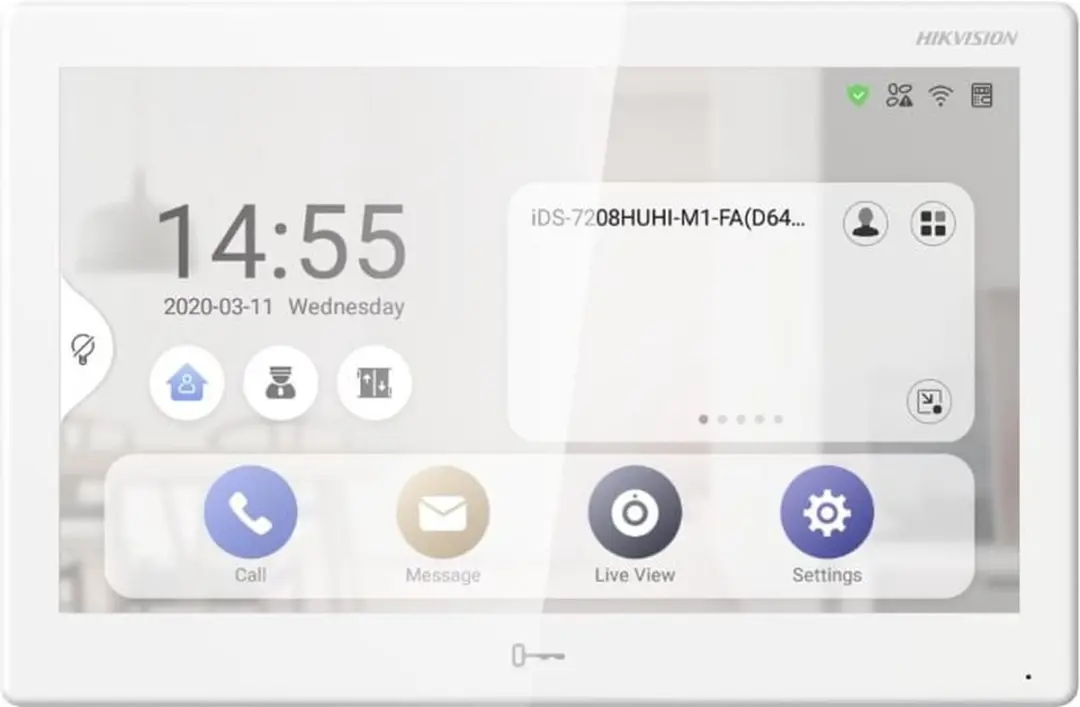 Hikvision DS-KH9510-WTE1(B) Android IP Monitor 10.1" Touch - Wit