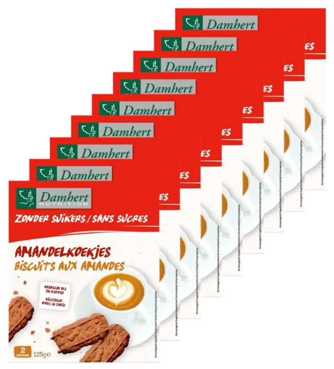 Damhert Zonder Suikers Amandelkoekjes - 9 Stuks