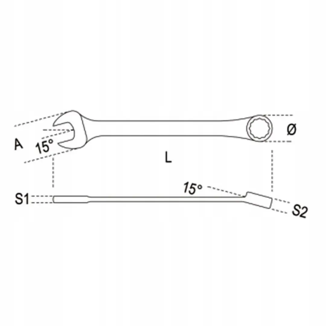 Beta Ring- en Steeksleutel 136mm 5/16"