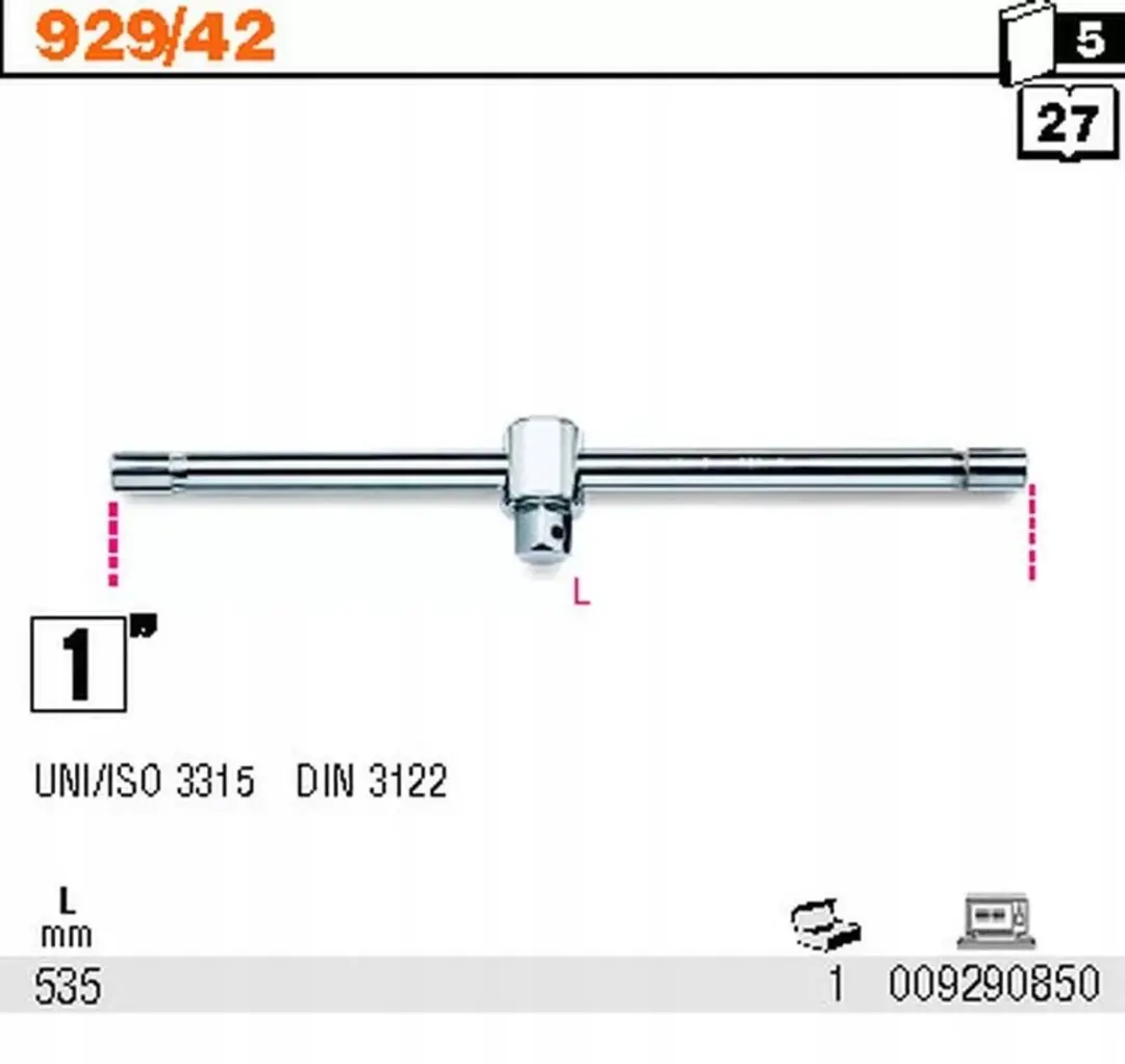 Beta Ratelsleutel 1" 535mm