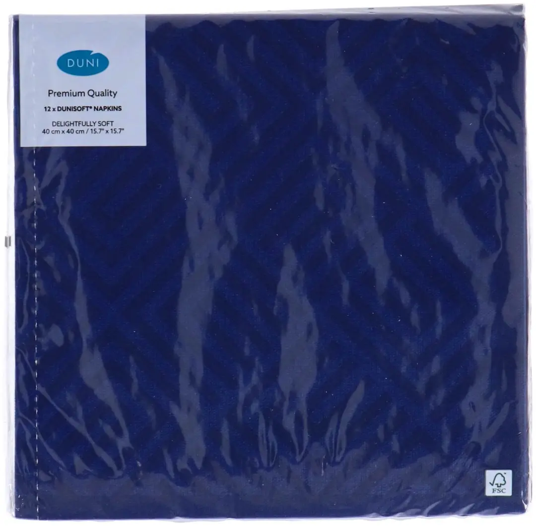 Duni Servetten Mozaïek Donkerblauw 40x40cm