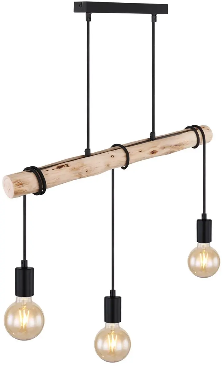 Globo Gregor Hanglamp - 3 Lichtpunten - E27 - Naturel