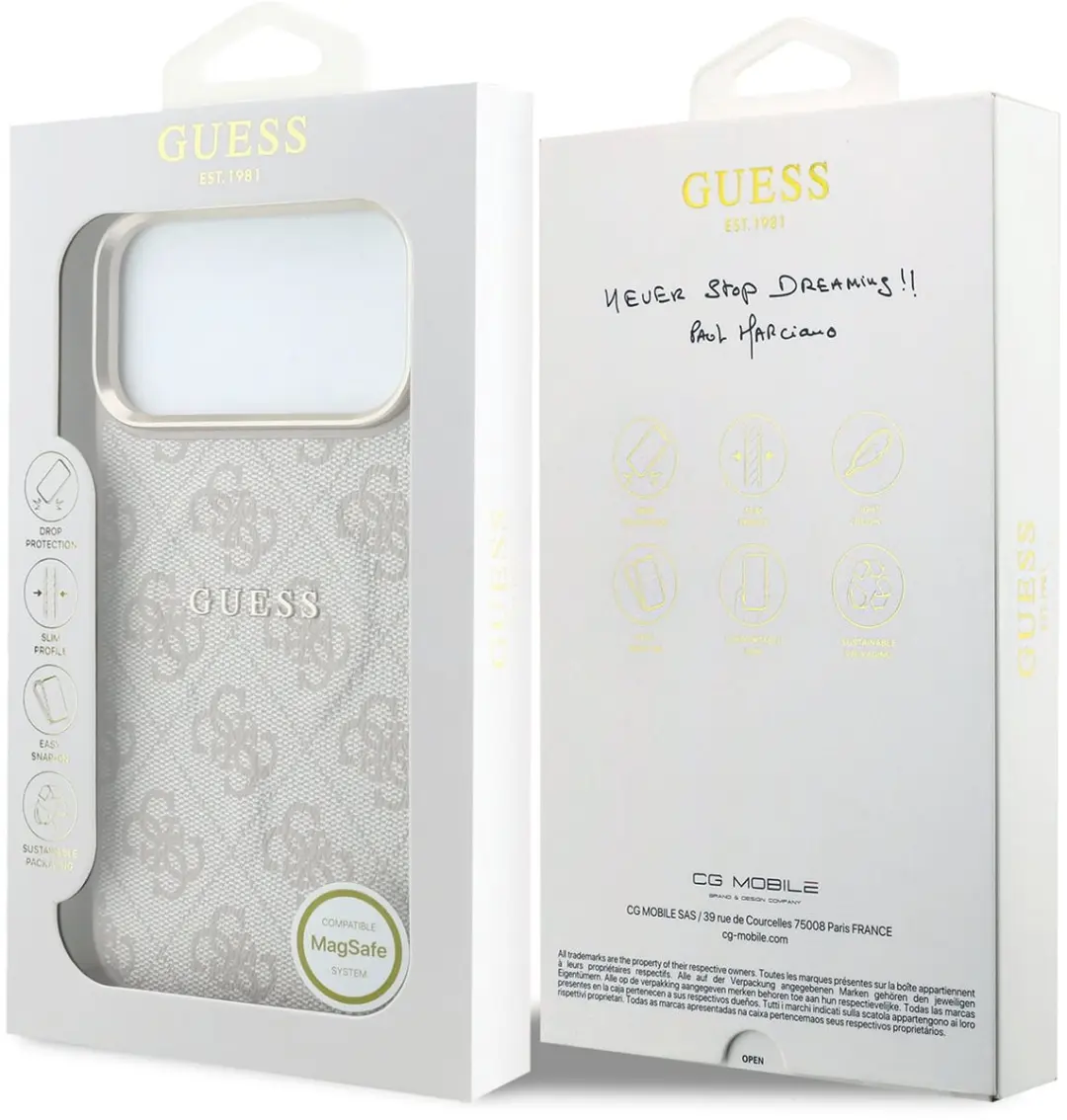 GUESS Hoesje iPhone 17/18 Pro MagSafe - Roze