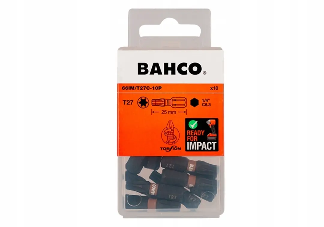 Bahco T27 Torx Slagmoerbits 25mm 1/4"