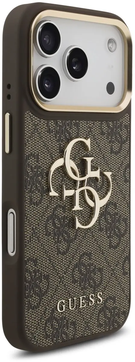 GUESS Hoesje iPhone 17/18 Pro - Kunstleer Bruin