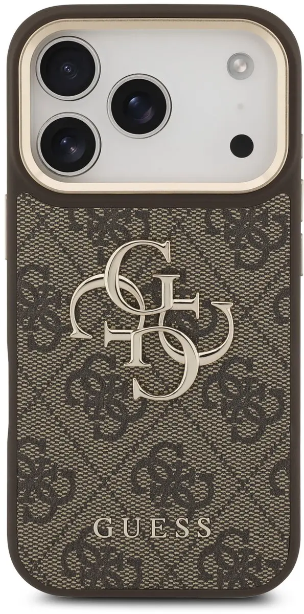 GUESS Hoesje iPhone 17/18 Pro - Kunstleer Bruin