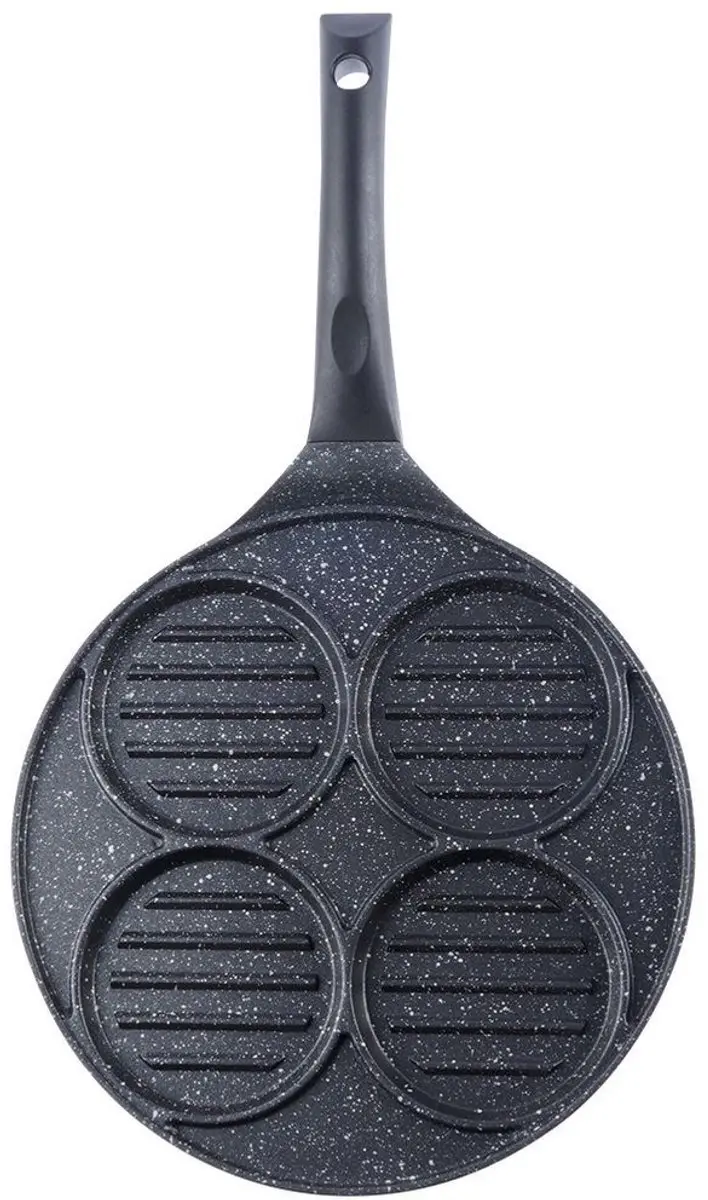 Orion Grillpan 26,5 cm - Granit coating - Zwart
