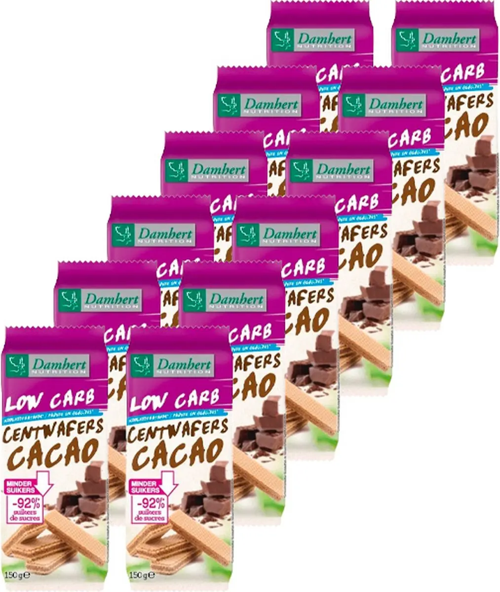 Damhert Centwafers Cacao - 12 Stuks 100g