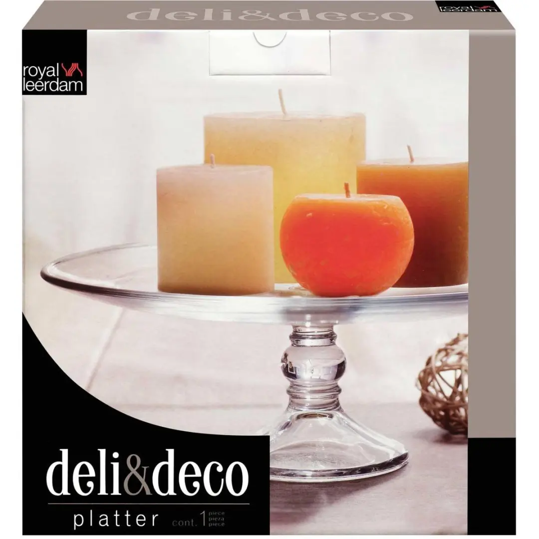 Royal Leerdam Deli & Deco Serveerplateau 33cm - Transparant