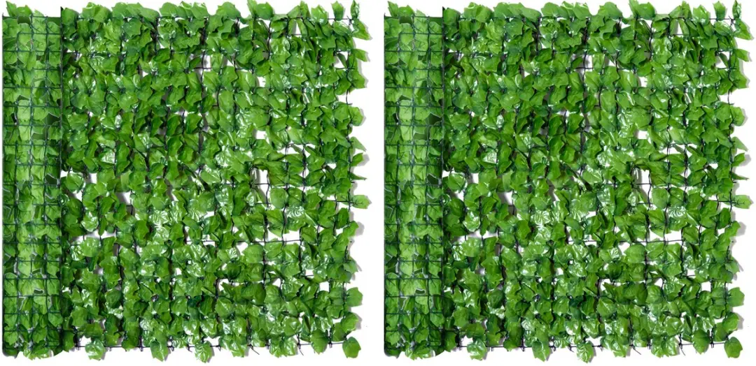 Outsunny Kunsthaag PE 300x100cm Lichtgroen