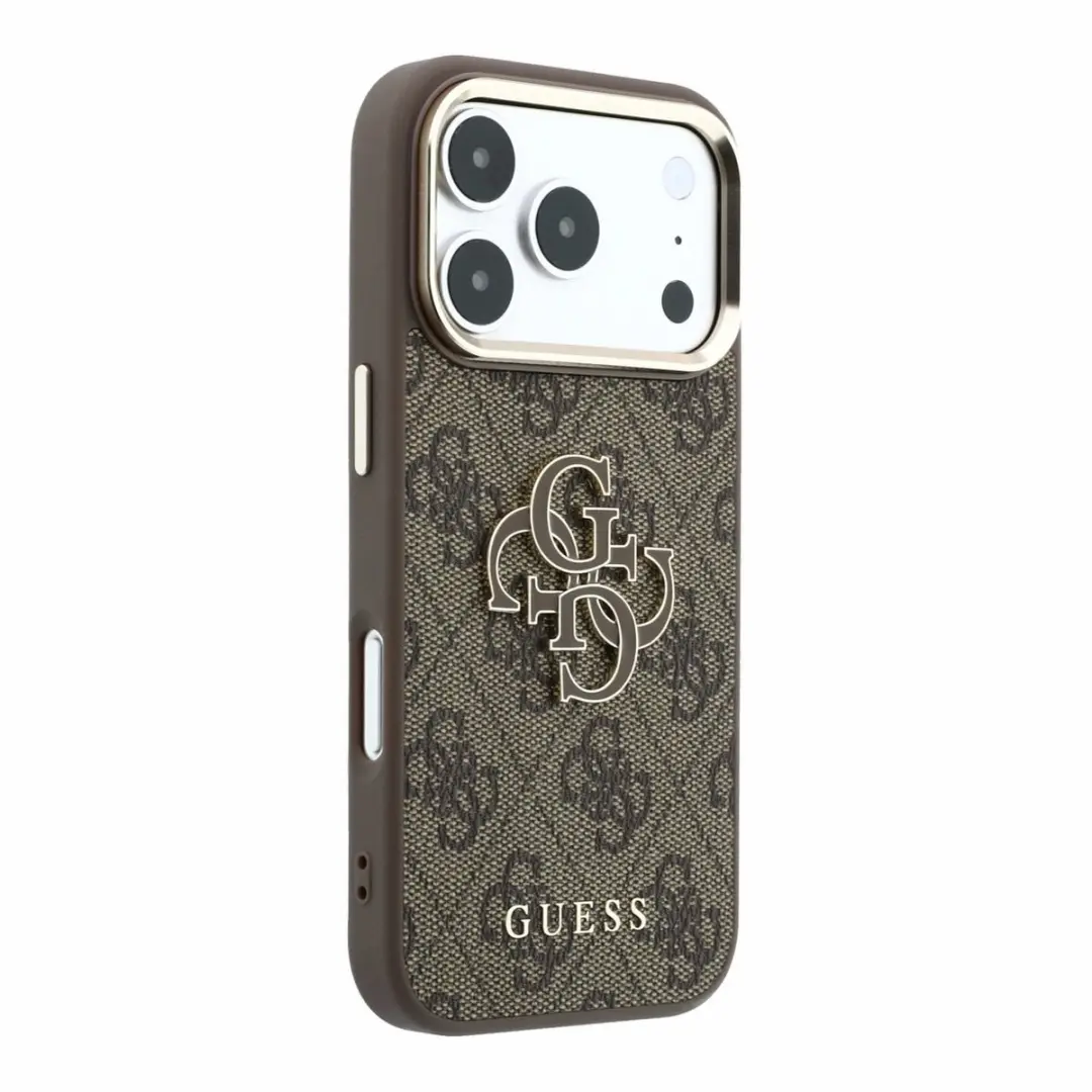 GUESS Hoesje iPhone 17/18 Pro Max - Kunstleer Bruin