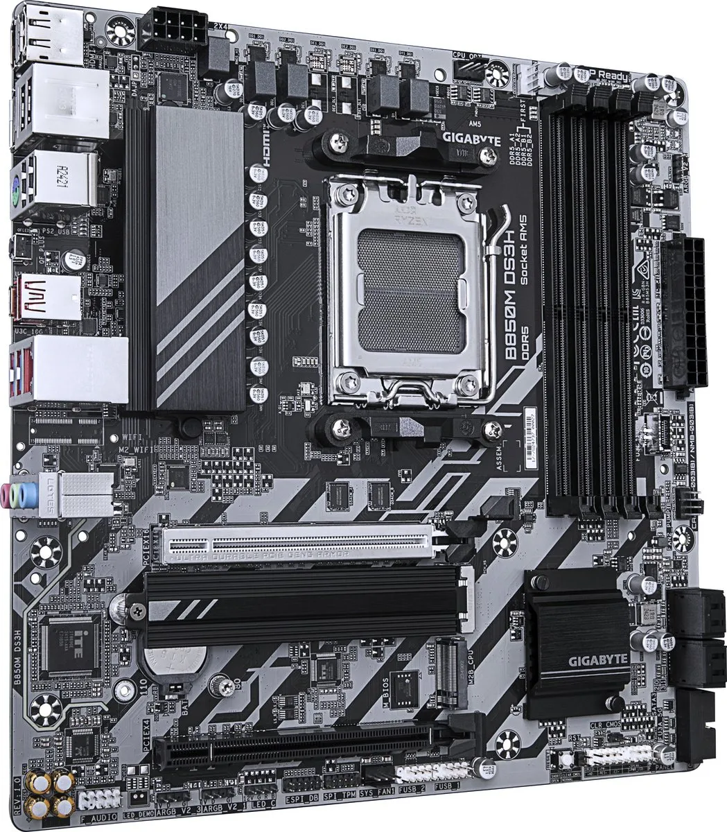 Gigabyte B850M DS3H AM5 Micro-ATX Moederbord
