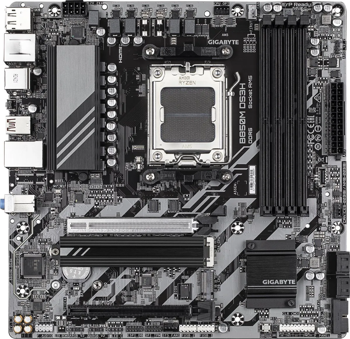 Gigabyte B850M DS3H AM5 Micro-ATX Moederbord