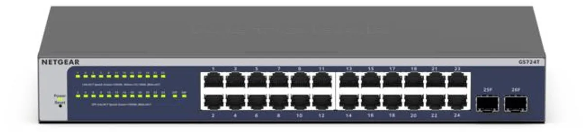 Netgear GS724T Smart Switch 24 Poorten - 56 Gbps