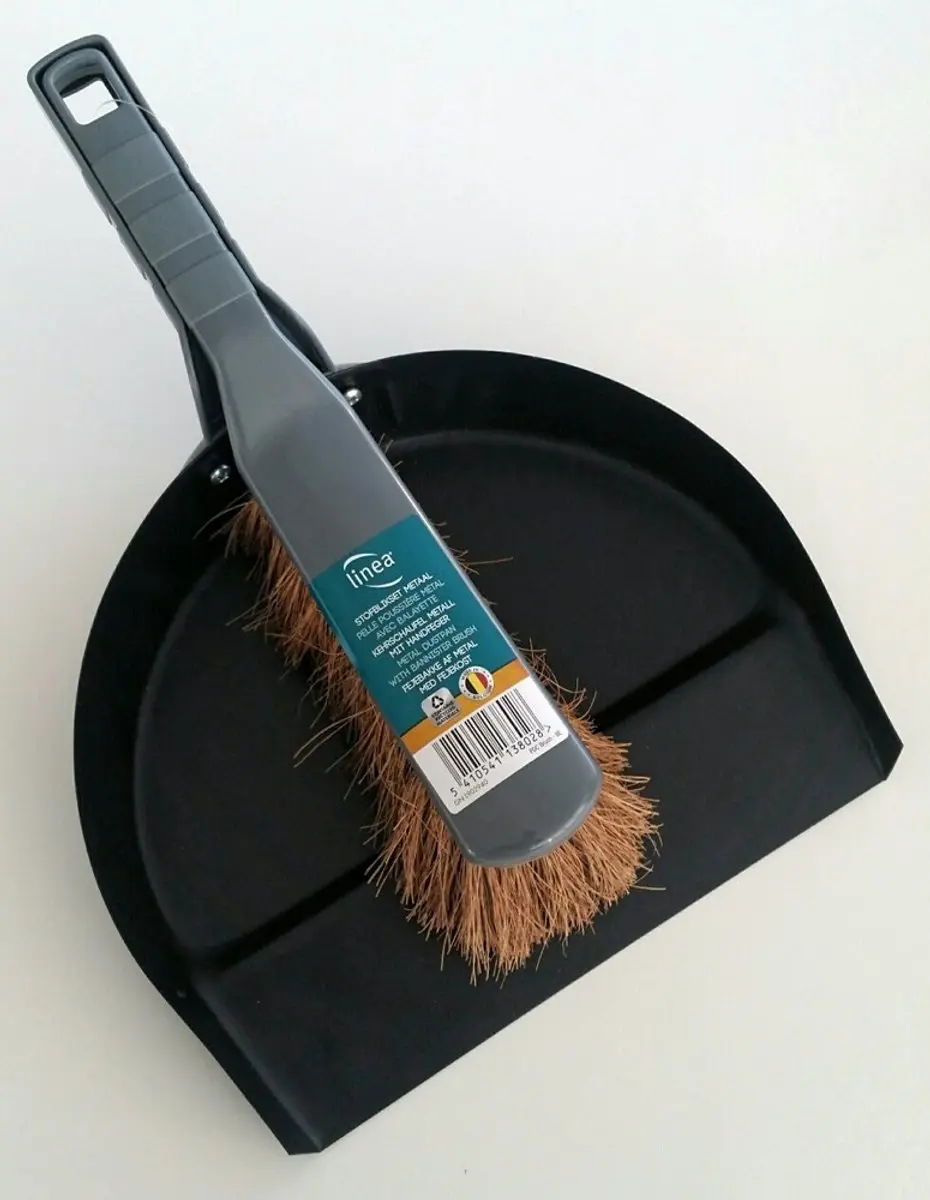 Linea Stofblik Metaal Kokos Wit 1380W90600 - Schoonmaakset