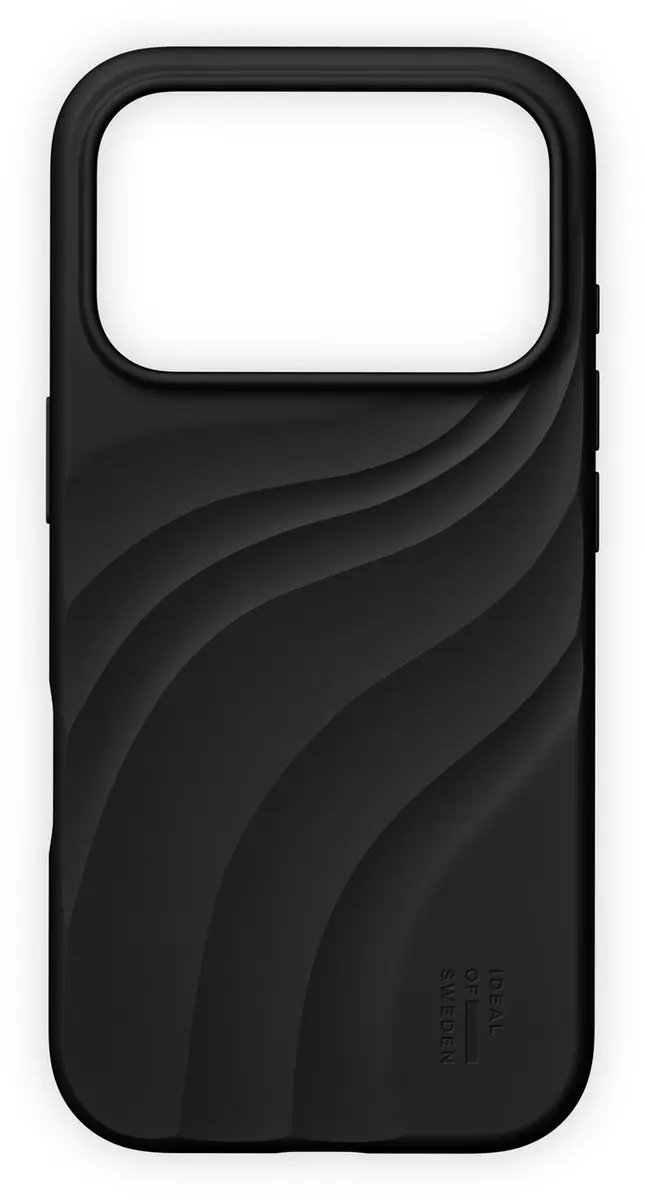 iDeal of Sweden Soft Swirl Silicone Hoes iPhone 17 Pro Max - Zwart