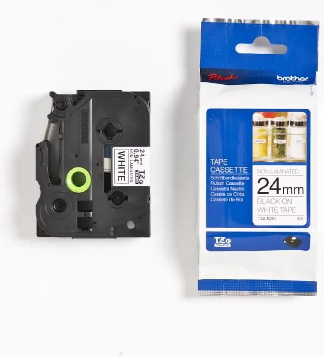 Brother TZe-N251 Labelrol - Wit - afbeelding 6 van 6