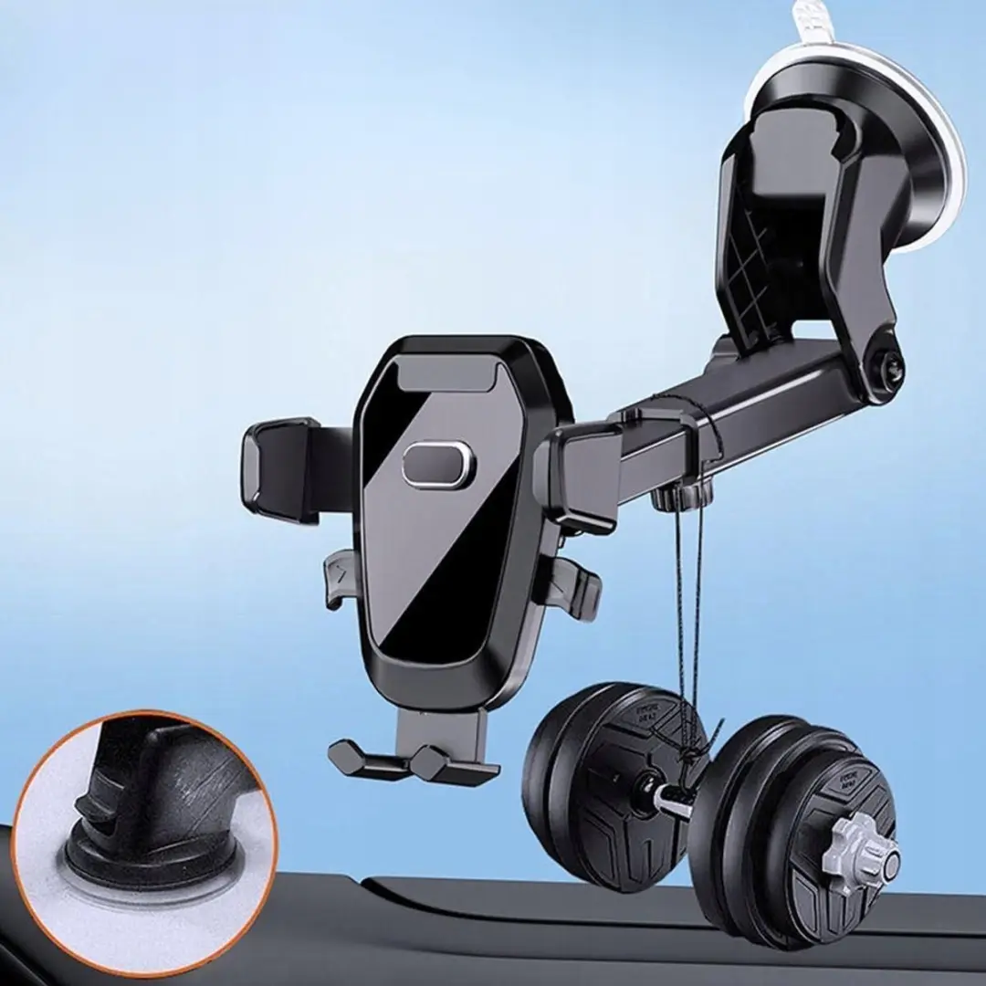 TRX Autohouder Voorruit Automatische Klem - Zwart