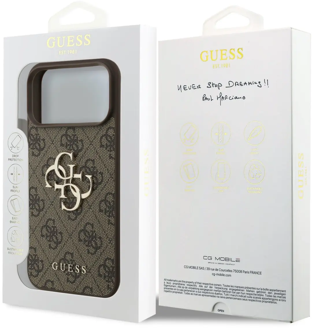 GUESS Backcover iPhone 17/18 Pro Max - Bruin - 15243
